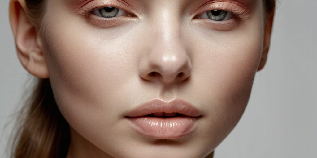 Une photo d'un nez remodelé avec un aspect naturel et harmonieux. Le nez est affiné, mais conserve sa forme naturelle et ses traits distinctifs.