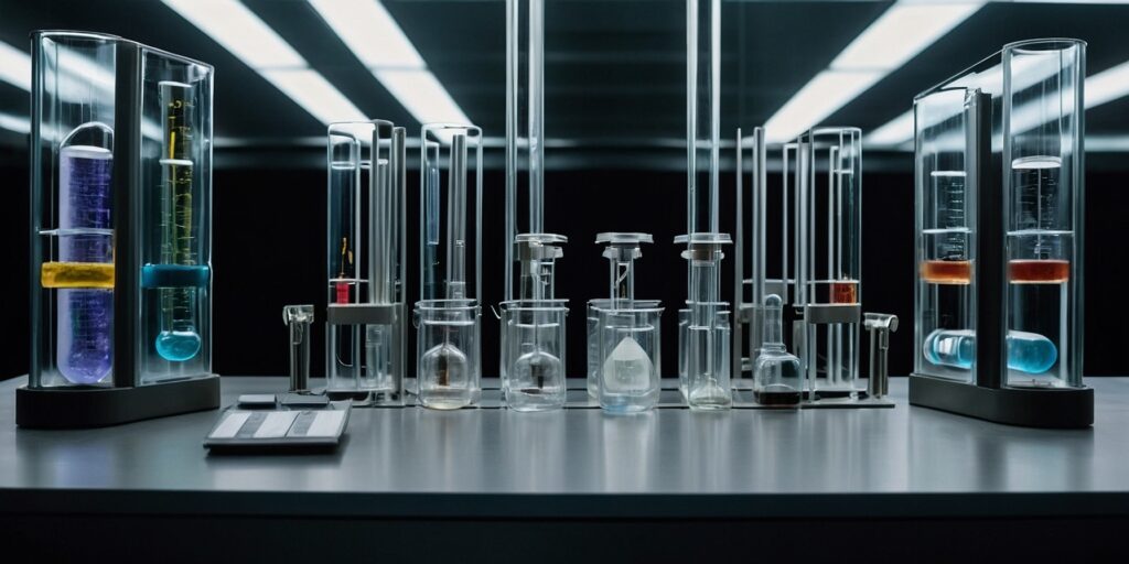 Une image d'une recherche scientifique en laboratoire sur le blepharospasme, mettant en avant des équipements de pointe.
